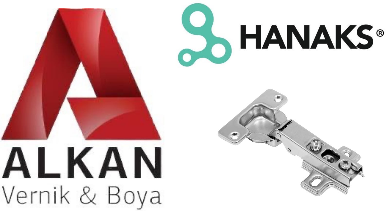 Alkan Vernik & Boya bayisinde Hanaks mobilya menteşesi